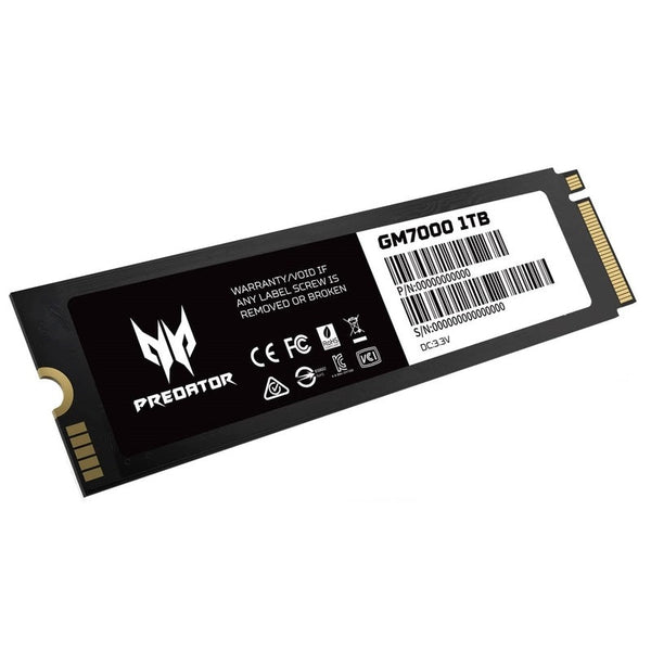 Unidad Ssd Predator Gm7000 1tb M.2 Nvme Gen4x4 7400mb, S Bl.9bwwr.105