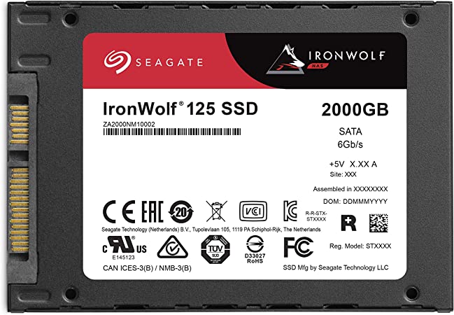 Unidad Ssd Seagate 2tb 2.5 Za2000nm1a002 Ironwolf Sata 6 Gb, S