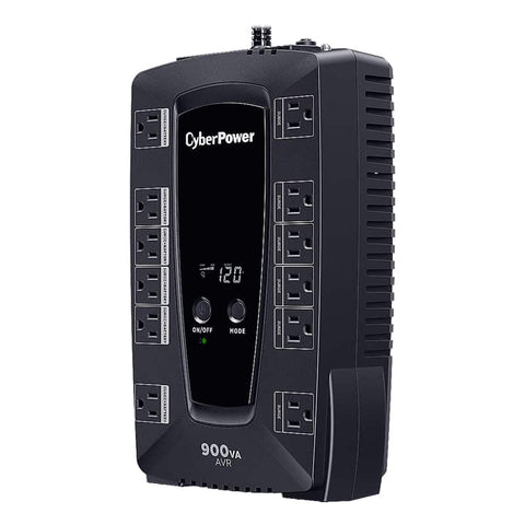 Ups, No Break Cyberpower Avrg900lcd 900va, 480w Lcd, Avr, 12 Contactos