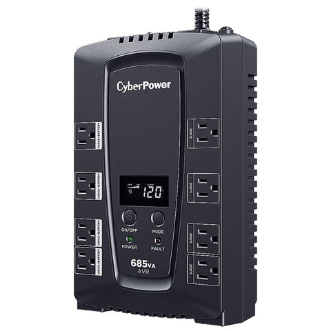 Ups, No Break Cyberpower Cp685avrlcda 685va, 390w Lcd, Avr, 8 Contactos