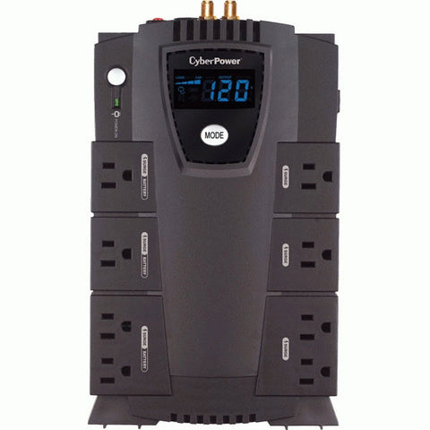 Ups, No Break Cyberpower Cp825avrlcda 825va, 450w Lcd, Avr, 8 Contactos 3y Gtia
