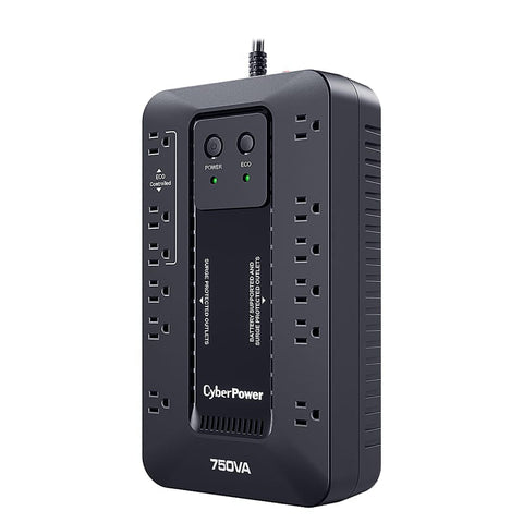 Ups, No Break Cyberpower Ec750g 750va, 450w Standby, Compacto, 12 Contactos