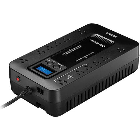 Ups, No Break Cyberpower Ec850lcd 850va, 510w Standby, Lcd, 12 Contactos