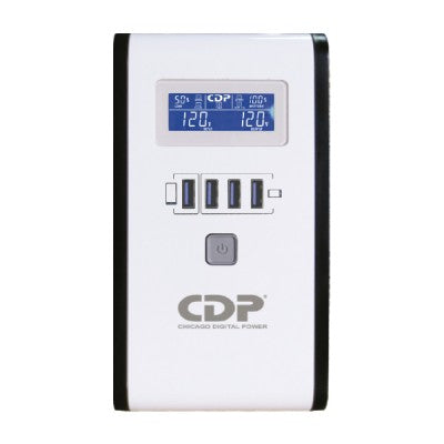 Ups Nobreak Marca Cdp Ru-Smart1010 1000Va, 500W 10 Contactos Lcd