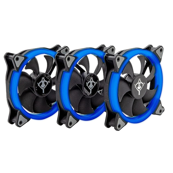 Ventilador Gamer Yeyian Led Azul Yct-050720b Typhoon, 120mm, 3pzas