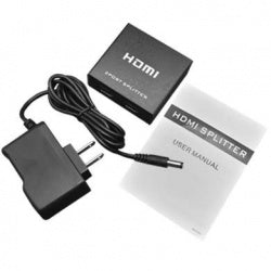 Video Splitter Hdmi Brobotix 2 Dispositivos A 1 Pc, 2k  - 4k, Negro