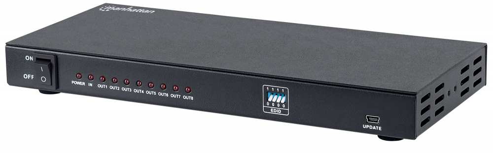 Video Splitter Manhattan Hdmi Uhdtv 4k@30hz, 1in : 8out/Ac 207560