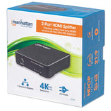Video Splitter Manhattan Hdmi Uhdtv 4k@60hz, 1in : 2out/Ac 207591
