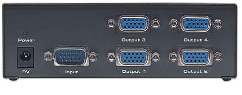 Video Splitter Professional 4 Salidas Vga Manhattan 207348