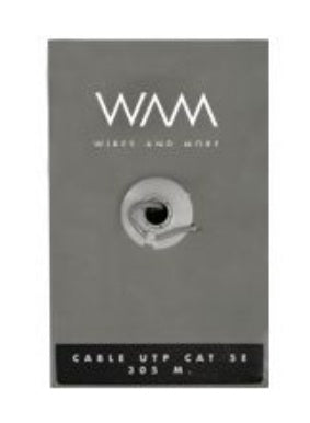 Wam Bobina Cable Utp Cat5e Cca Interior Gris 305m (Cat5e-Gris)
