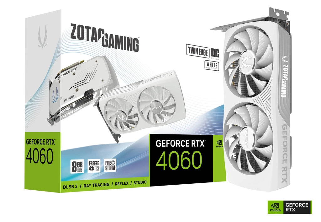 Tarjeta De Video Zotac Nvidia Rtx 4060 Twin Edge Oc White 8Gb Pci4