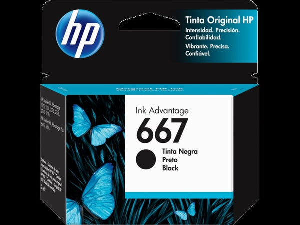 Cartucho Hp 667 Negro Ink Advantage 3Ym79Al