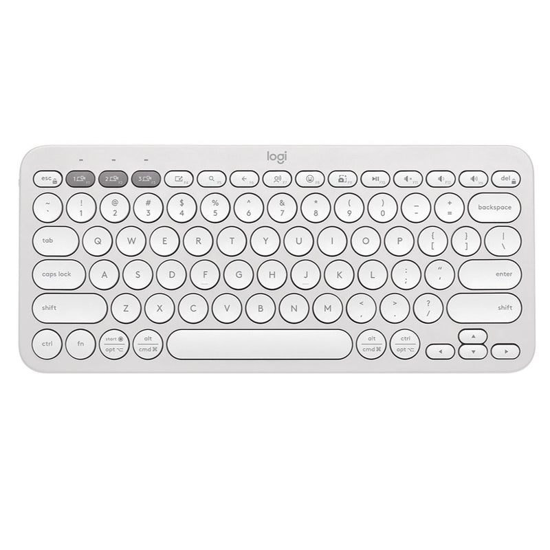 Teclado Logitech Pebble Keys 2 K380S Bt Multidisp. White (920-011784)