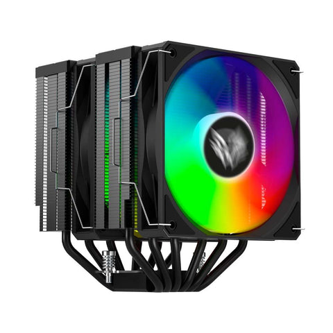Enfriamiento De Aire Balam Nitrox Nx70 Cpu 2 Ventiladores Argb Negro Br-937382