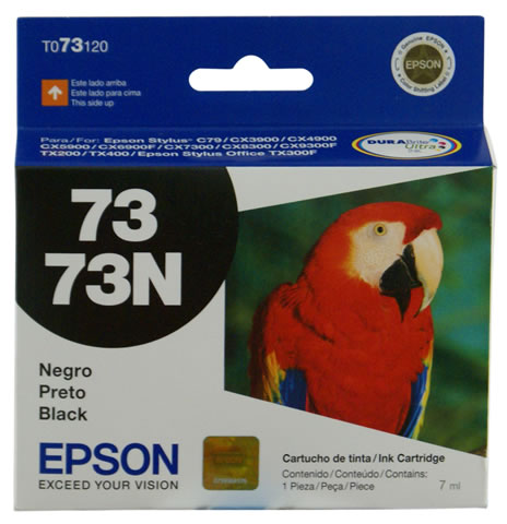 Cartucho Epson T073 Negro Cx3900 T30 Tx220 5Ml T073120-Al