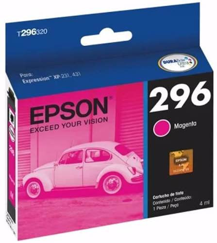 Cartucho Epson T296 Magenta Xp-431 Xp-231 4Ml T296320-Al