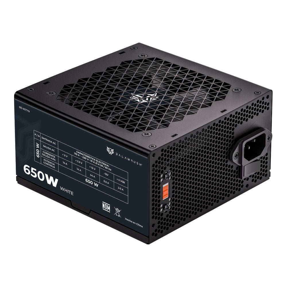 Fuente De Poder Balam Atx 650W 80 Plus No Modular Negro Br-937719